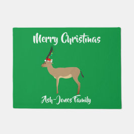 Frohe Weihnachten Springbok Fußmatte
