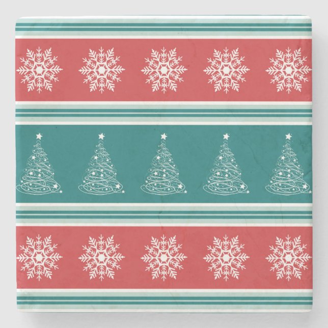 Frohe Weihnachten Steinuntersetzer (Vorderseite)