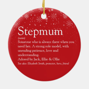 Frohe Weihnachten Stepmutter Stepmutter Definition Keramik Ornament