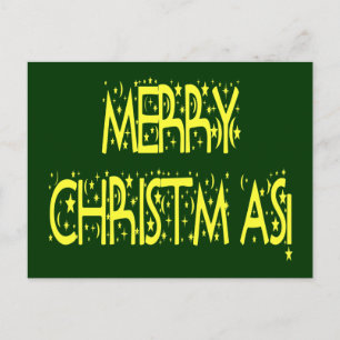 Frohe Weihnachten Sterne Nacht Schrift