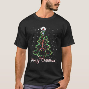 Frohe Weihnachten Stethoscope NICU Nurse Christmas T-Shirt