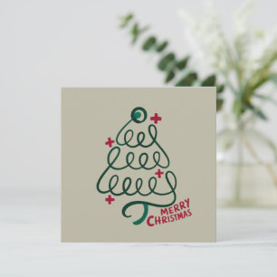 Frohe Weihnachten Stethoskop CNA Medizinischer Arb Einladung