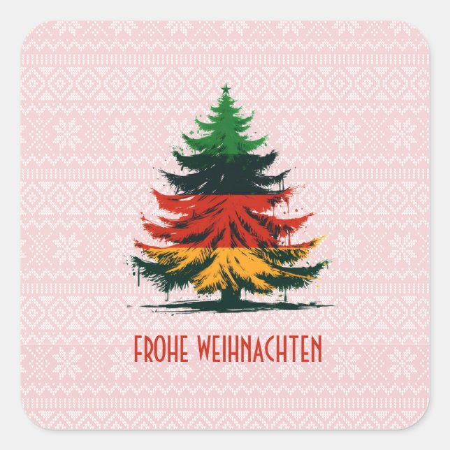 FROHE WEIHNACHTEN STICKER (Vorderseite)