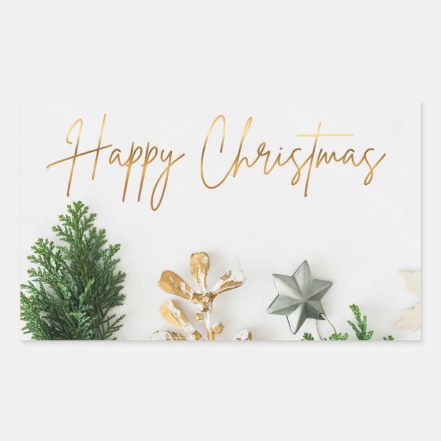 Frohe Weihnachten Sticker (Vorderseite)
