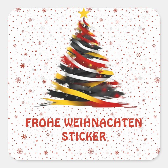 FROHE WEIHNACHTEN STICKER (Vorderseite)