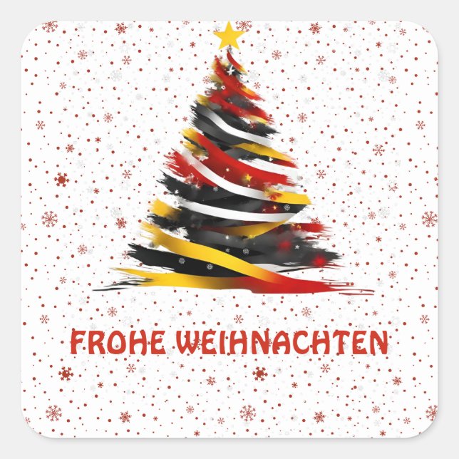 FROHE WEIHNACHTEN STICKER (Vorderseite)