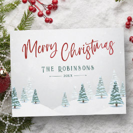 Frohe Weihnachten Stilvolle Rustikale Winterbaum