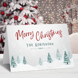 Frohe Weihnachten Stilvolle Rustikale Winterbaum