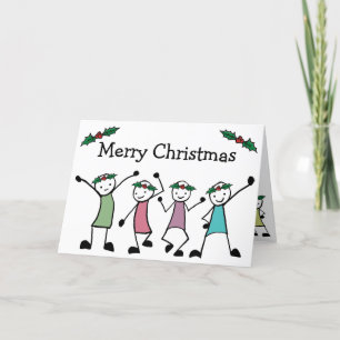 Frohe Weihnachten Stock Freunde