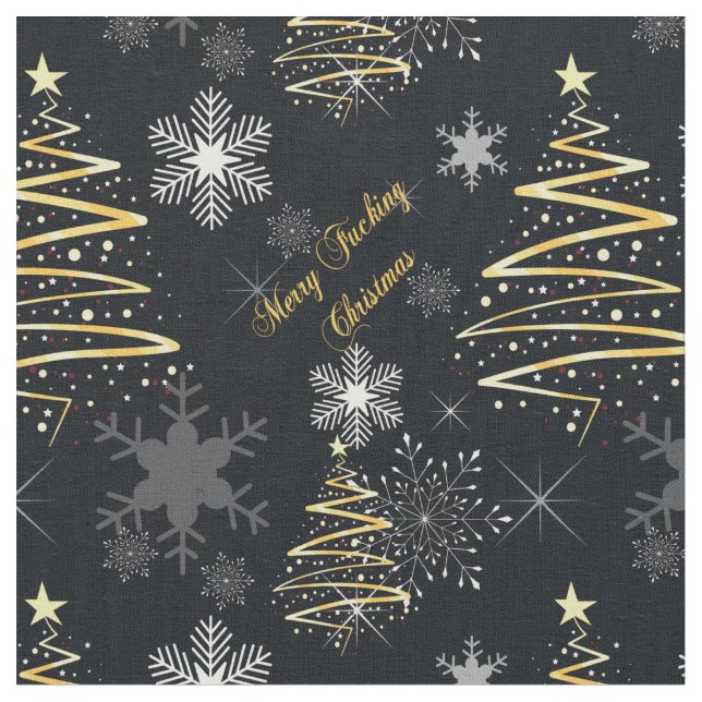 Frohe Weihnachten Stoff (Nahaufnahme)