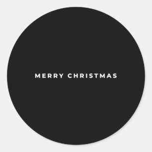 Frohe Weihnachten Subtile Minimale Lustige Feierta Runder Aufkleber