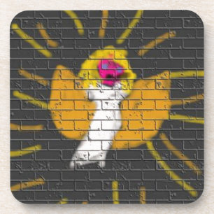 Frohe Weihnachten Sun Moon Angel, Kunst von Kinder Getränkeuntersetzer