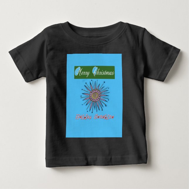 Frohe Weihnachten Sunshine Holiday.png Baby T-shirt (Vorderseite)