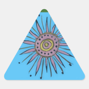 Frohe Weihnachten Sunshine Holiday.png Dreieckiger Aufkleber
