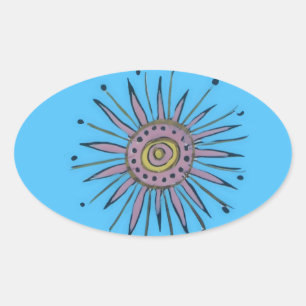 Frohe Weihnachten Sunshine Holiday.png Ovaler Aufkleber