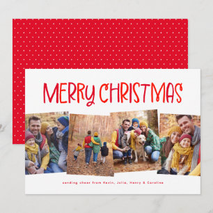 Frohe Weihnachten süß lustig rot vier Foto