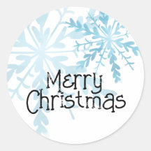 Frohe Weihnachten Süße Blaue Schneeflocke