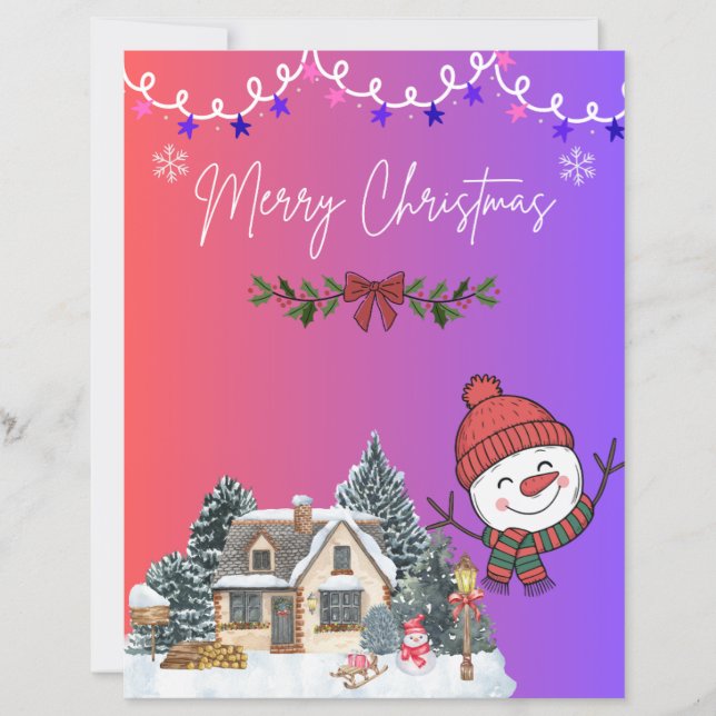 Frohe Weihnachten Süße Grußkarte (Vorderseite)