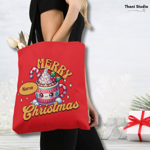Frohe Weihnachten Süße Heiße Schokolade Tasse Fami