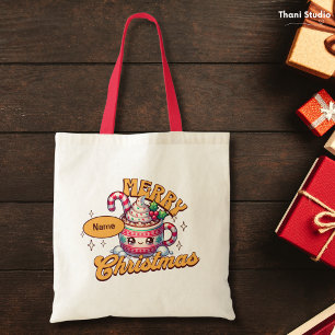 Frohe Weihnachten Süße Heiße Schokolade Tasse Fami Tragetasche