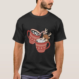 Frohe Weihnachten Süße Rentiere Familie Weihnachte T-Shirt