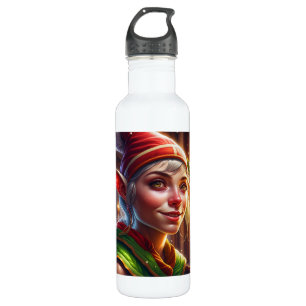 Frohe Weihnachten Süßer Elf Edelstahlflasche