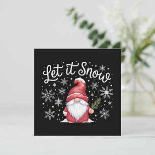 Frohe Weihnachten Süßer Gnom Lass es schneien Wint