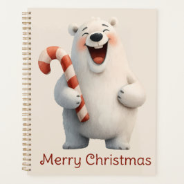 Frohe Weihnachten Süßes Eisbär-Design Planer