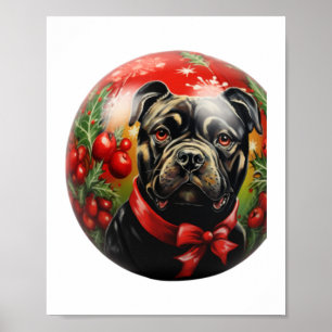 Frohe Weihnachten Sussex Spanel Poster