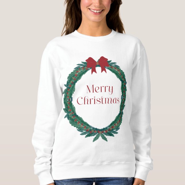 Frohe Weihnachten Sweatshirt (Vorderseite)