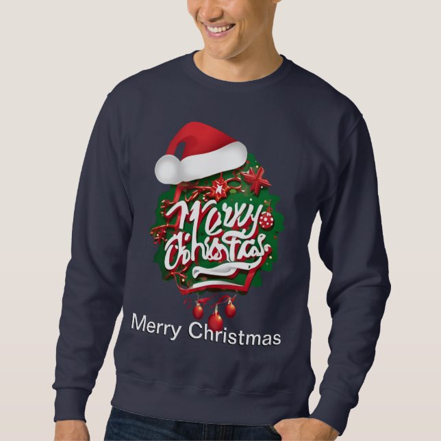 Frohe Weihnachten- Sweatshirt (Vorderseite)