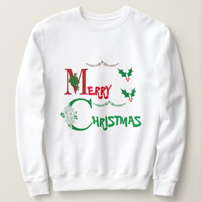 Frohe Weihnachten Sweatshirt (Design vorne)