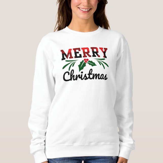 Frohe Weihnachten Sweatshirt (Vorderseite)