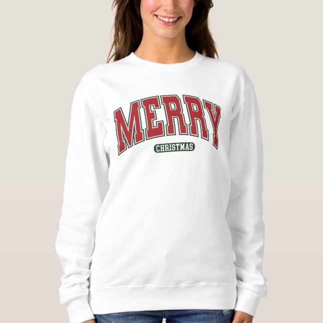 Frohe Weihnachten Sweatshirt (Vorderseite)
