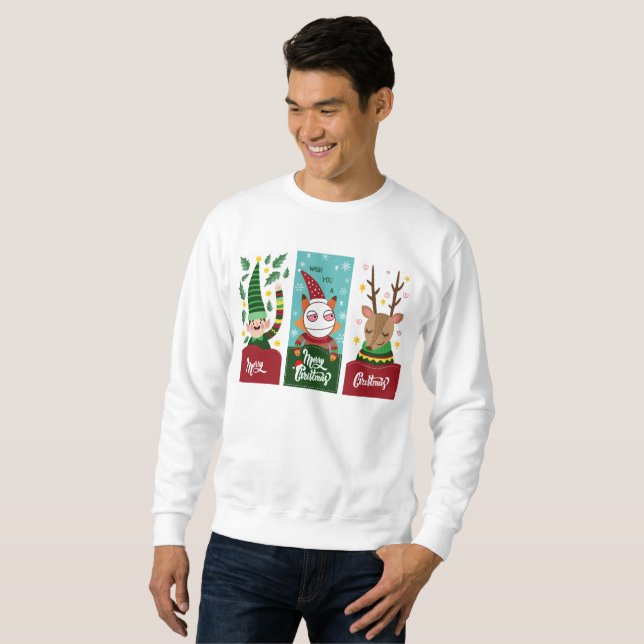 Frohe Weihnachten Sweatshirt (Vorne ganz)
