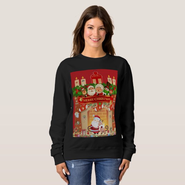 Frohe Weihnachten  Sweatshirt (Vorne ganz)