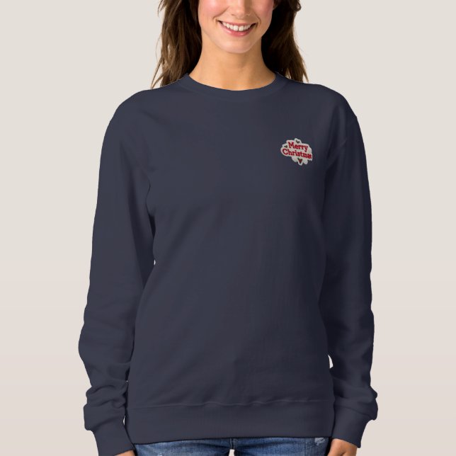 Frohe Weihnachten Sweatshirt (Vorderseite)