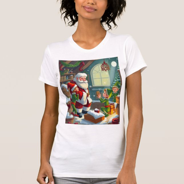 Frohe Weihnachten  T-Shirt (Vorderseite)