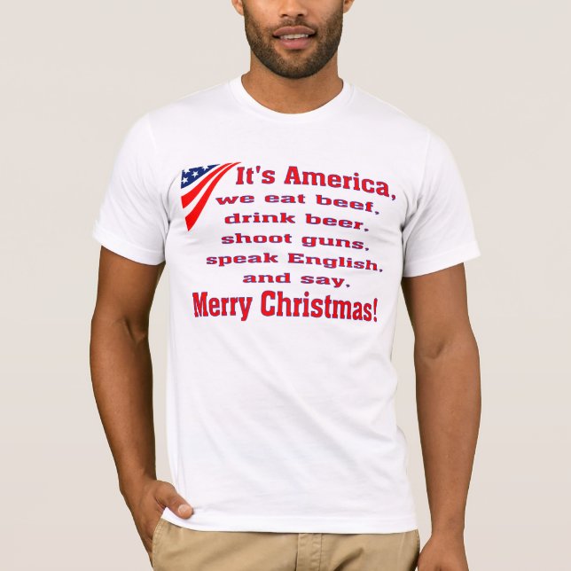 Frohe Weihnachten T-Shirt (Vorderseite)