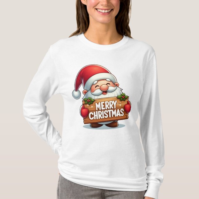 frohe Weihnachten T-Shirt (Vorderseite)