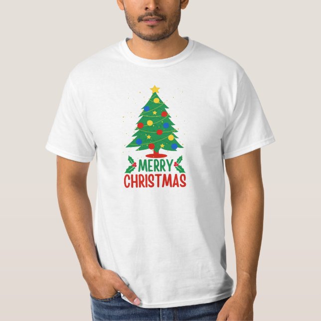 Frohe Weihnachten T-Shirt (Vorderseite)