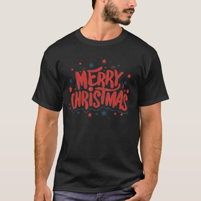 Frohe Weihnachten T-Shirt (Vorderseite)