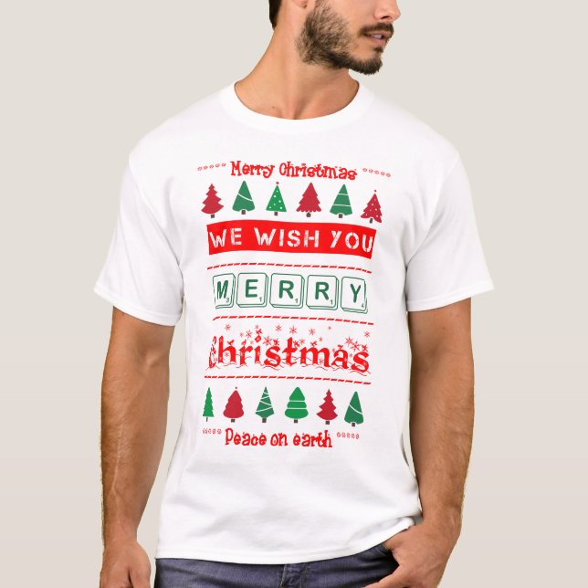Frohe Weihnachten T-Shirt (Vorderseite)