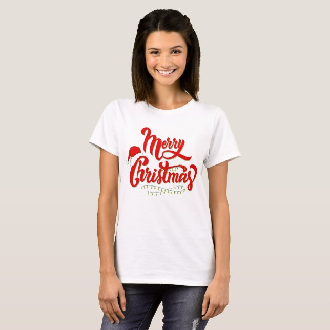 Frohe Weihnachten T-Shirt (Vorne ganz)