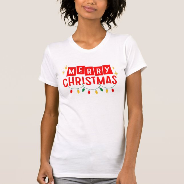 Frohe Weihnachten T-Shirt (Vorderseite)