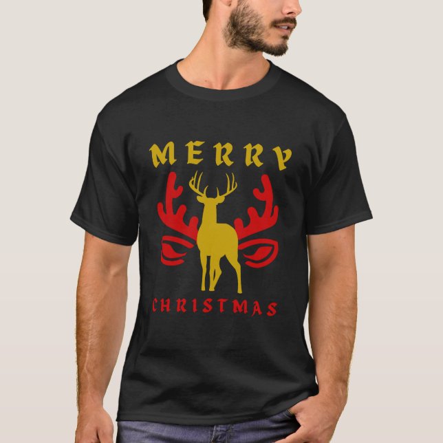 Frohe Weihnachten T-Shirt (Vorderseite)