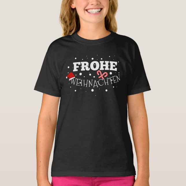 Frohe Weihnachten T-Shirt (Vorderseite)
