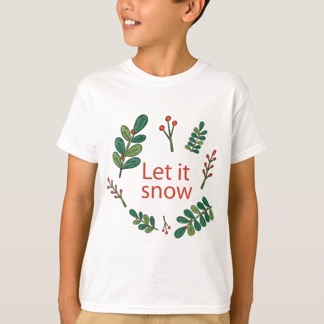 frohe Weihnachten T-Shirt (Vorderseite)