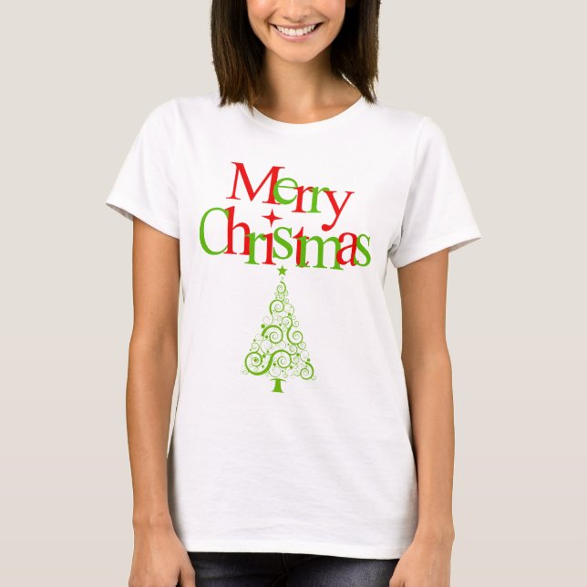 Frohe Weihnachten T-Shirt (Vorderseite)