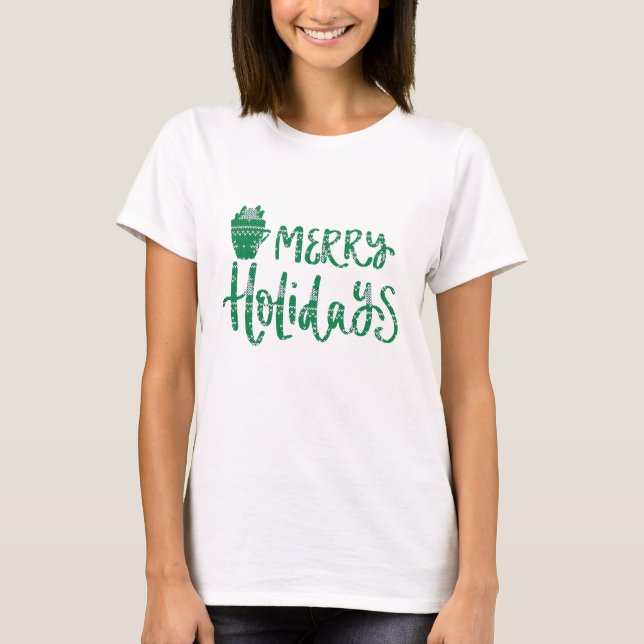 frohe Weihnachten T-Shirt (Vorderseite)